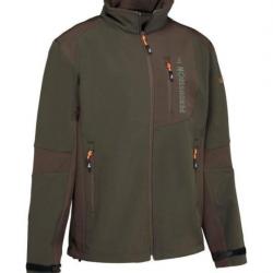 Blouson De Chasse Softshell Percussion Marron