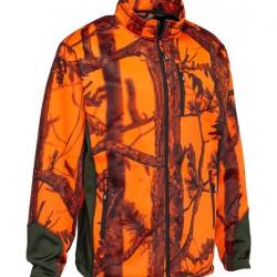 Sweat Shirt Percussion Zippé Ghostcamo Black And Blaze