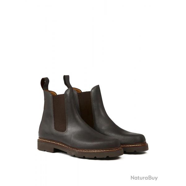 Chaussures En Cuir Aigle Quercy Marron