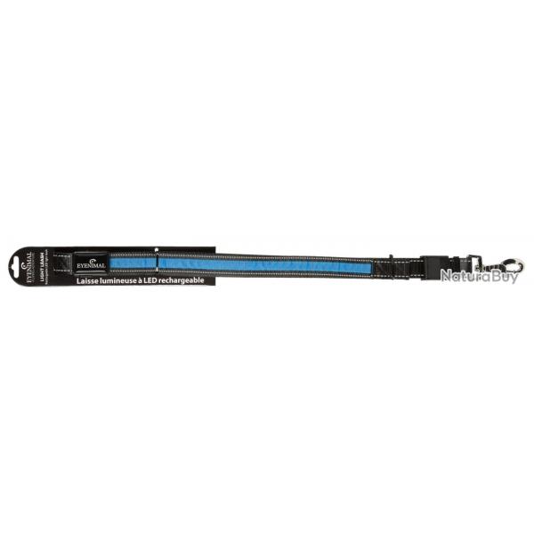 Laisse Lumineuse Num'Axes Rechargeable A Led Bleue