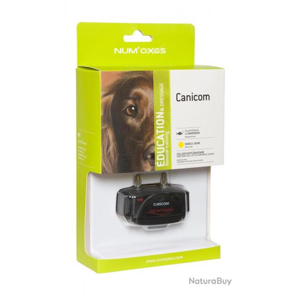 Collier Supplmentaire Num'Axes Jaune Pour Tlcommandes Canicom