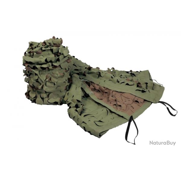 Filet Camouflage Stepland Camo Cord Kaki Et Marron 1,50 X 3 Mtres