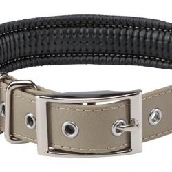 Collier Doublé Stepland 60 Cm Pour Chien-taupe