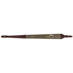 Bretelle Country Pour Carabine En Cuir Motif Sanglier