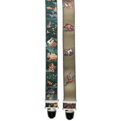 Paire De Bretelles Élastiques Motifs Chasse Januel
