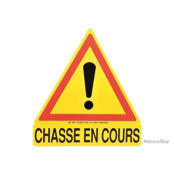 Panneau Chasse En Cours Triangulaire
