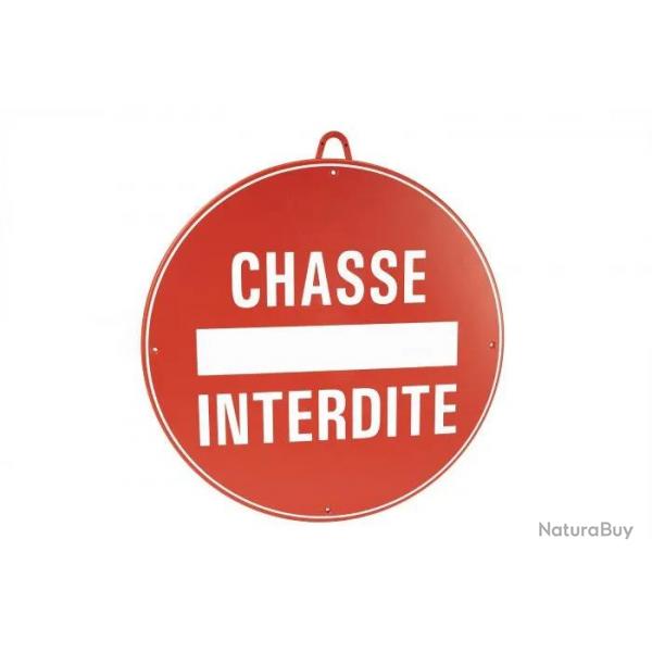 Panneau Chasse Interdite 28 Cm Rouge
