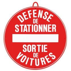 Panneau Défense De Stationner 28 Cm Rouge