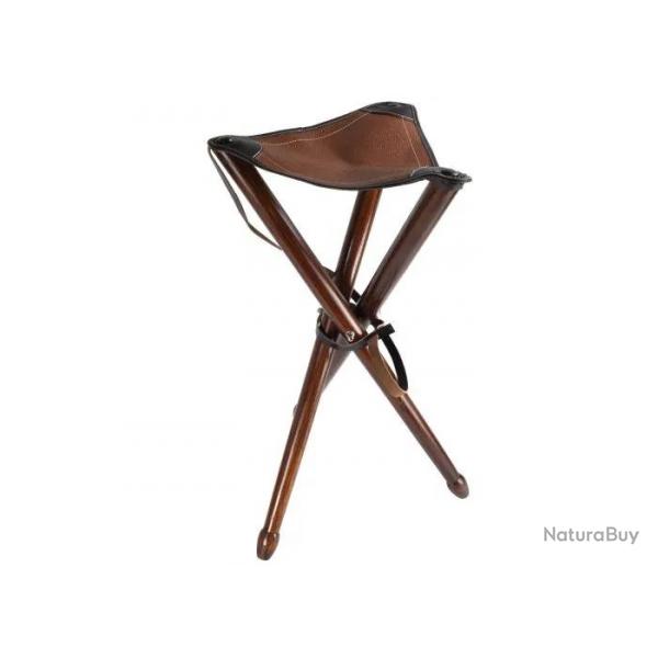 Trpied Januel En Bois 65 cm Avec Dessus En Cuir