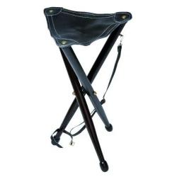 Trépied Januel En Bois 65 cm Avec Bretelle Et Assise En Cuir