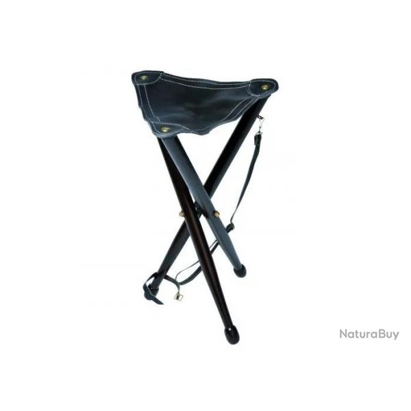 Trpied Januel En Bois 65 cm Avec Bretelle Et Assise En Cuir