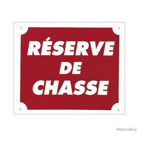 Panneau Rserve De Chasse En Akilux Rouge