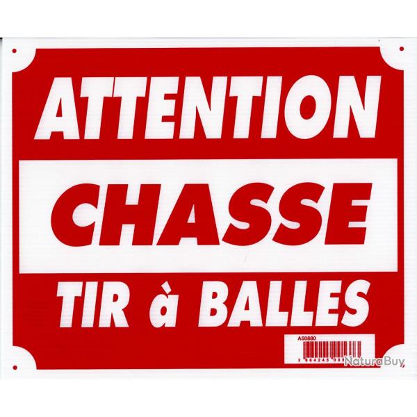 Panneau Attention Chasse Tir A Balles