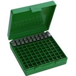 Boite De Rangement Pour 100 Munitions Calibre 9mm-bleu