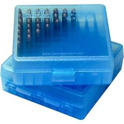 Boîte De Rangement Pour 100 Munitions Calibre 22LR-bleu transparent