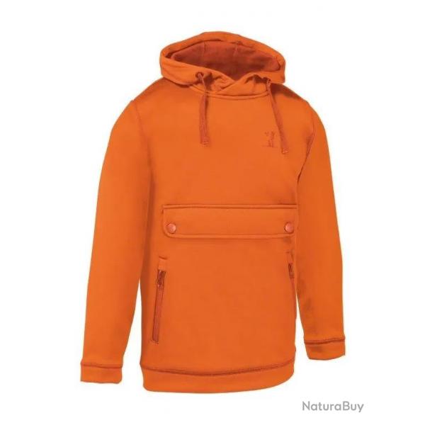 Sweat Shirt Percussion Orange pour Enfant-14 ans