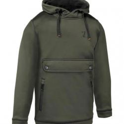 Sweat Zippé De Chasse Enfant Percussion Kaki-14 ans