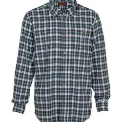 Chemise à Carreaux Percussion Castor Vert-XXL