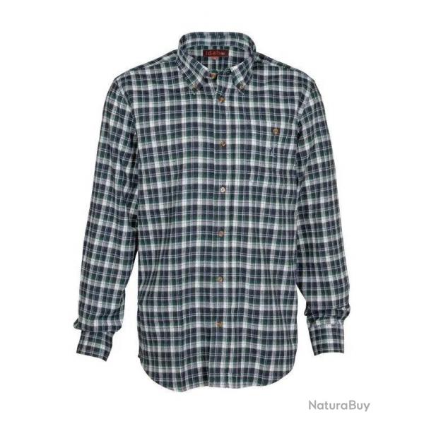Chemise  Carreaux Percussion Castor Vert-XXL