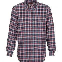 Chemise à Carreaux Percussion Castor Rouge-XXL