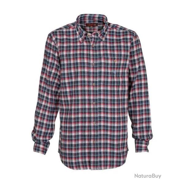 Chemise  Carreaux Percussion Castor Rouge-XXL