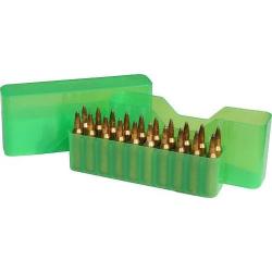 Boîte De Rangement Pour 20 Balles Calibres d'Armes d'Epaule-vert transparent