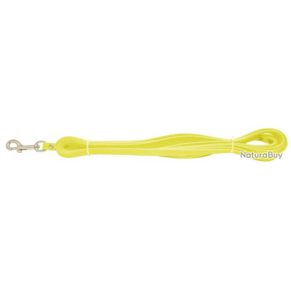 Laisse Biothane Jaune Fluo Pour Chiens Country 5 Mtres