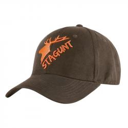 Casquette Peisey Stagunt Marron Logo Orange