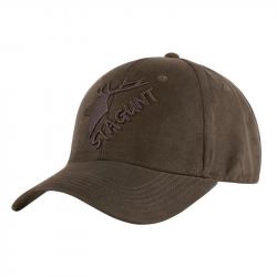 Casquette Peisey Stagunt Marron Logo Noir