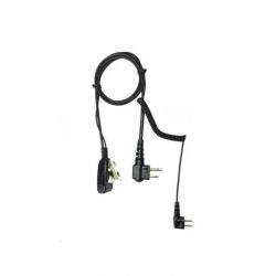 Cable Micro Pour Casque Peltor SportTac - Talkie Walkie Motorola et Midland G15