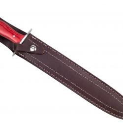 Dague De Chasse 28,5 cm Manche Bois Avec Etuis