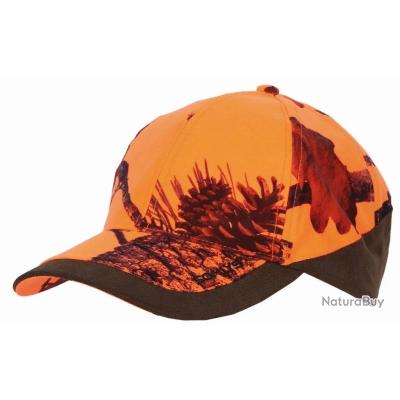 Casquette De Chasse L.L.Bean Orange Blaze Réglable - Toile 100% Coton - Homme