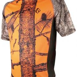 Tee shirt De Chasse Enfant Somlys 053FK Camo Orange