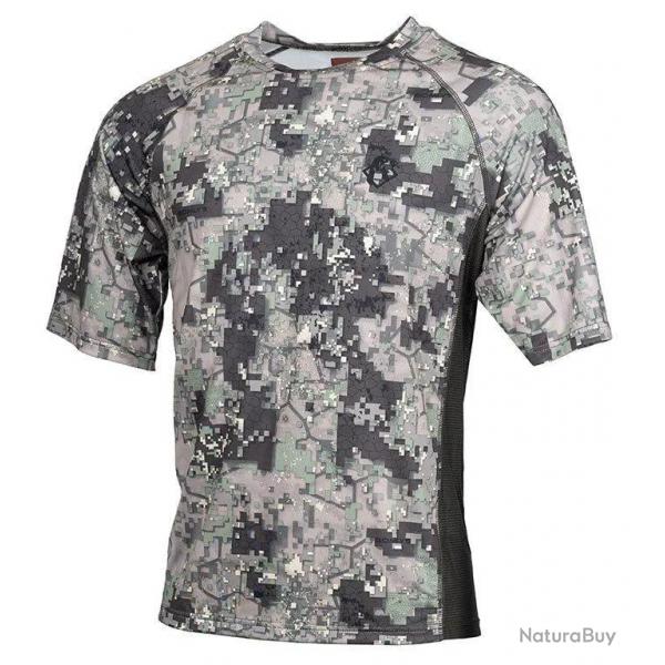 T shirt De Chasse Somlys 057 Stretch Digital Vert