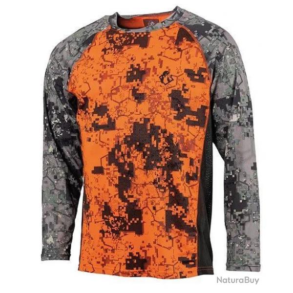 T shirt De Chasse Somlys 058 Stretch Digital Orange