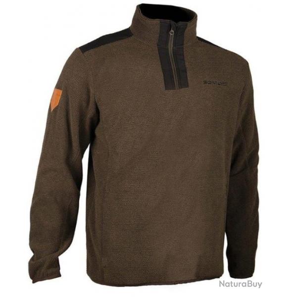 Pull De Chasse Col Zip Somlys 150 Kaki