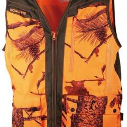 Gilet De Chasse Léger Somlys 248N Classy Camo Orange