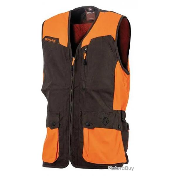 Gilet De Chasse Lger Somlys 278 Classy Orange et Marron