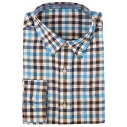 Chemise De Chasse à Carreaux Somlys 512 Bleu