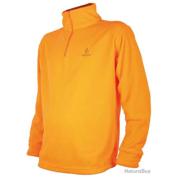 Polaire Enfant Col Zipp Treeland Orange - 6 ans
