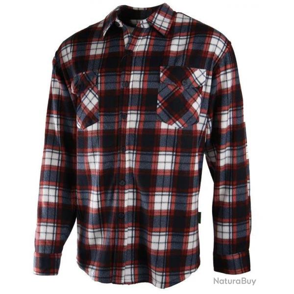 Chemise Polaire Treeland Carreaux Bleu et Rouge