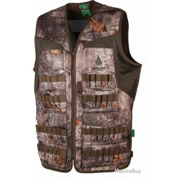 Gilet De Chasse Treeland Multitubes Camo Forest