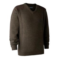 Pull De Chasse Col V Deerhunter Sheffield Dark Elm