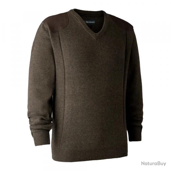 Pull De Chasse Col V Deerhunter Sheffield Dark Elm