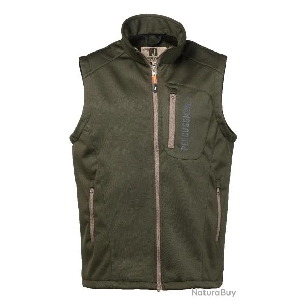 Gilet Sans Manches Softshell Percussion Kaki