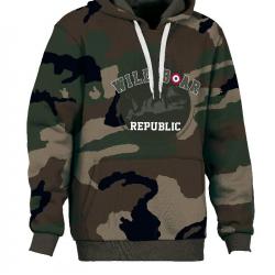 Sweat Shirt à Capuche Percussion Wildboard Republic Camo