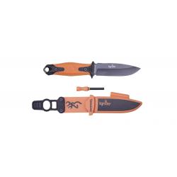 Couteau de Survie Browning Ignite Black Orange