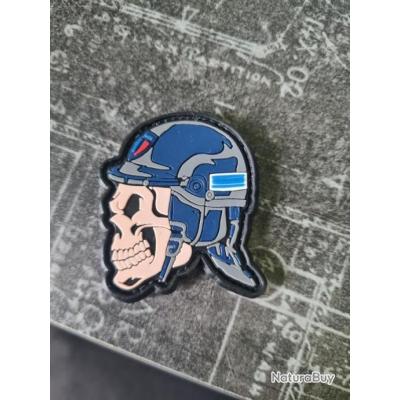 Insigne Tête De Mort Français - Forces Spéciales - Badge 30x30 Mm (Occasion, Fabriqué En France) 📌5a