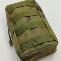 Kaki - Pochette pour ceinture / sac à dos - Militaire - Passant Molle - 11cm x 20cm.