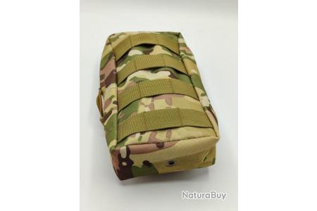 Camouflage - Pochette pour ceinture / sac à dos - Militaire - Passant Molle  - 11cm x 20cm. - Pochettes et sacoches tactiques et défense (10787176)